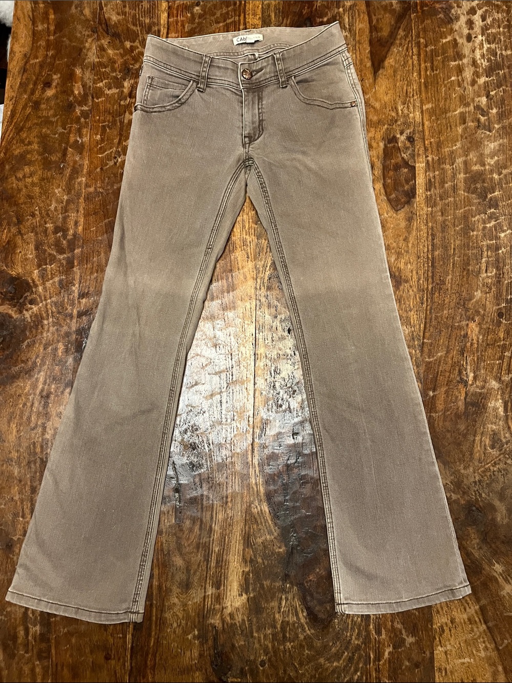 CAbi Low Rise Wide-Leg Flare Jeans